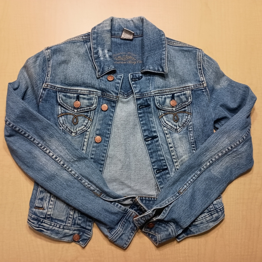 American Rag Denim Jean Cropped Jacket Size Small